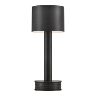 Currey & Company Traverse Bronze Cordless Table Lamp For Sale