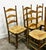 French Oak Farmhouse Country Dining Chairs Wit Rush Seating, Set of 6 For Sale - Image 4 of 7