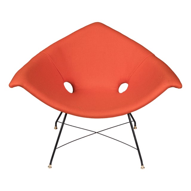 Iron Rod and Fabric Armchair by Augusto Bozzi for Saporiti, 1950s-1960s, Set of 2 For Sale