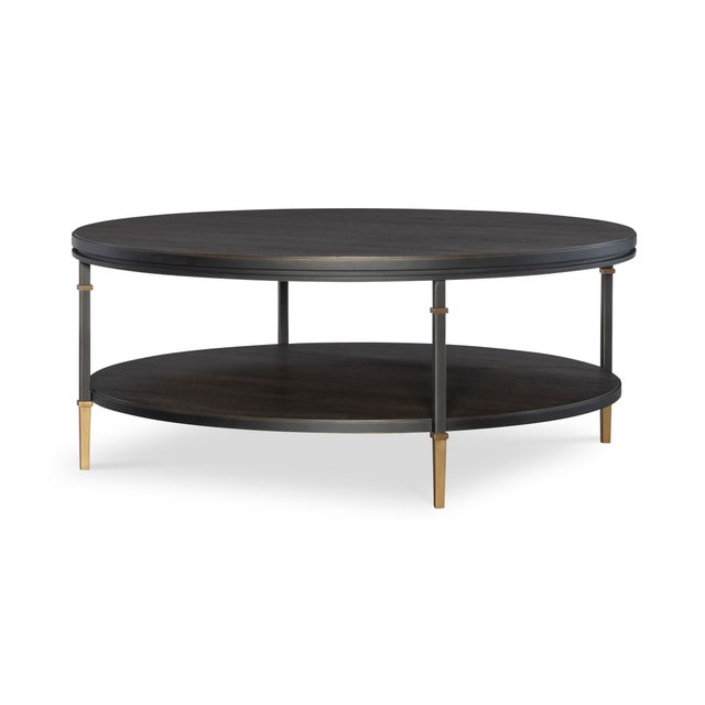 Century Furniture Century Furniture Monterey Round Cocktail Table - Dark For Sale - Image 4 of 4