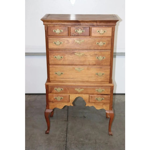 1920s Quality Bench-Made Walnut Trifid Foot Georgian Dresser For Sale - Image 5 of 13