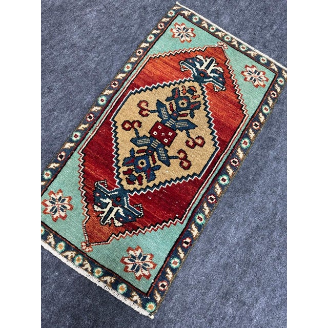 Early 21st Century Turkish Yastik Rug 1'6" x 2'7" For Sale - Image 5 of 5