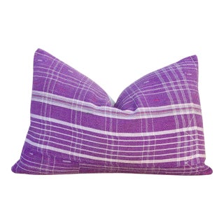 Nalini Vintage Lumbar Boho Kantha Pillow For Sale