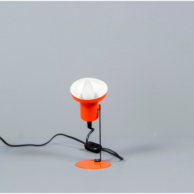 Red German Orange Desk Lamp from Brilliant Leuchten, 1950s For Sale - Image 8 of 15