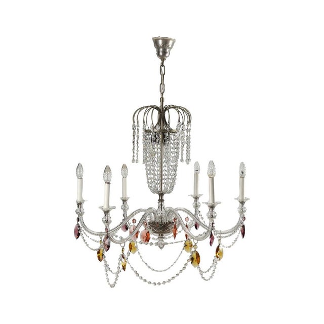 Glass Chandelier, Italy, 20th Century For Sale - Image 12 of 12