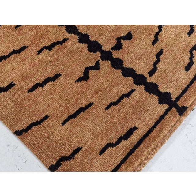 Modern Tibetan “Tiger” Wool Rug by Doris Leslie Blau For Sale - Image 4 of 5