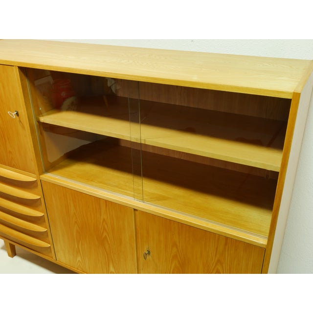 Brown Mid-Century Living Room Cabinet from Hellerau Möbel, Germany, 1960s For Sale - Image 8 of 18