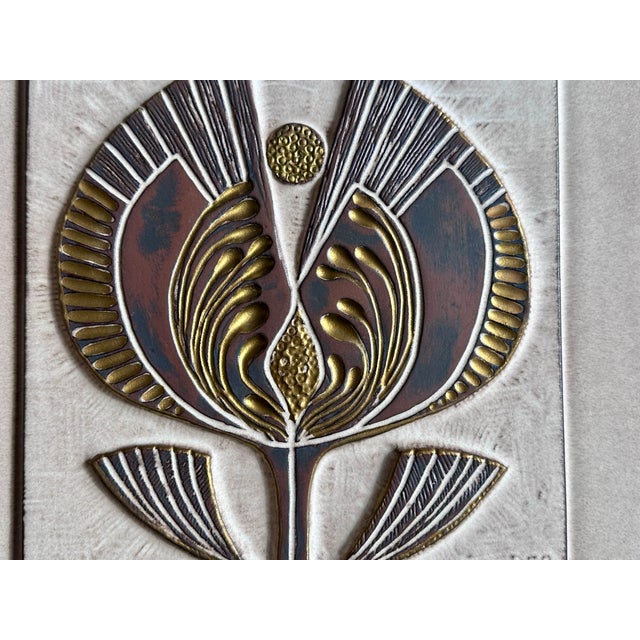 Mid-Century Modern Ceramic Wall Reliefs by Ceramano, Germany, 1970s, Set of 2 For Sale - Image 3 of 15