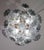 Vintage Murano glass chandelier full of black flowers. The chandelier has 4 light points with E14 connection, possible to...