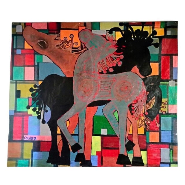 Large Abstract Expressionist Mixed Mixed Media Painting by Christopher Shoemaker (9 Ft. X 9 Ft.) For Sale