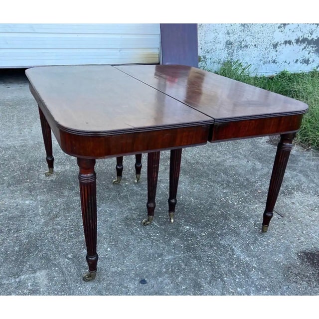 Wood Early 19th Century Patented Attributed to Gillows Imperial Mahogany Dining Table For Sale - Image 7 of 7