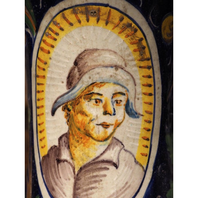 Pair of 18th Century Italian Albarelli Jars For Sale - Image 4 of 12