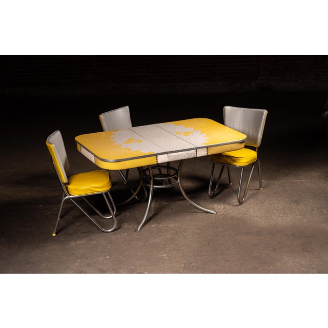 Mid 20th Century Vintage "Plasticove" Dinette Table and Chair Set by Western Plastics For Sale - Image 5 of 17