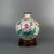 Vintage Chinese Crackle Glaze Famille Rose "Lotus & Koi" Vase With Stand - 17cm For Sale - Image 4 of 9
