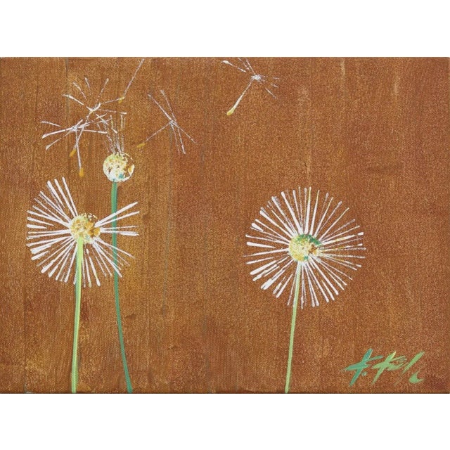 Three Wishes - Small Landscape Floral Artwork on Canvas by Kathleen Keifer For Sale - Image 9 of 9