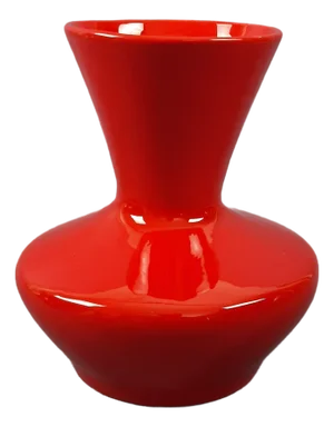 Modern Space Age Red Ceramic Vase by Pietro Arosio for Parravicini, 1970s