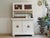 Antique White Glass Display Cabinet For Sale - Image 14 of 14