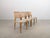 Beige Vintagw Chairs with Birch Cane Weave, Set of 4 For Sale - Image 8 of 12