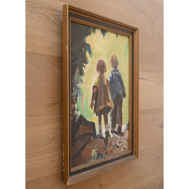 Wood The Walk to Paradise Garden Painting For Sale - Image 7 of 10