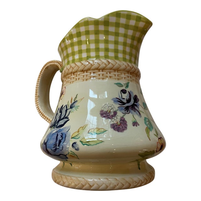 Vintage Tracy Porter The Cottage Rose Collection Pitcher For Sale