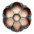 Majolica Oyster Plate Sarreguemines Digoin, Circa 1900 For Sale