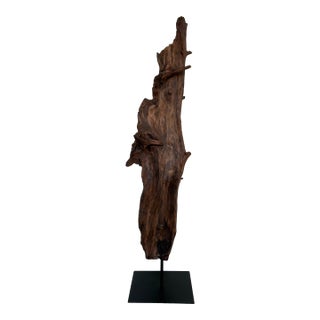 Arteriors Organic Modern Natural Teak Kazu Sculpture For Sale