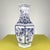Blue Chinese White Ceramic Vase For Sale - Image 8 of 8
