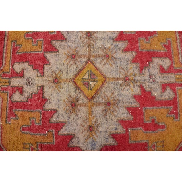 Handmade wool carpet in Turkish Anatolia , Vintage Oushak Rug,Turkish Vintage Anatolian Rug, Handmade wool Rug . One Of...