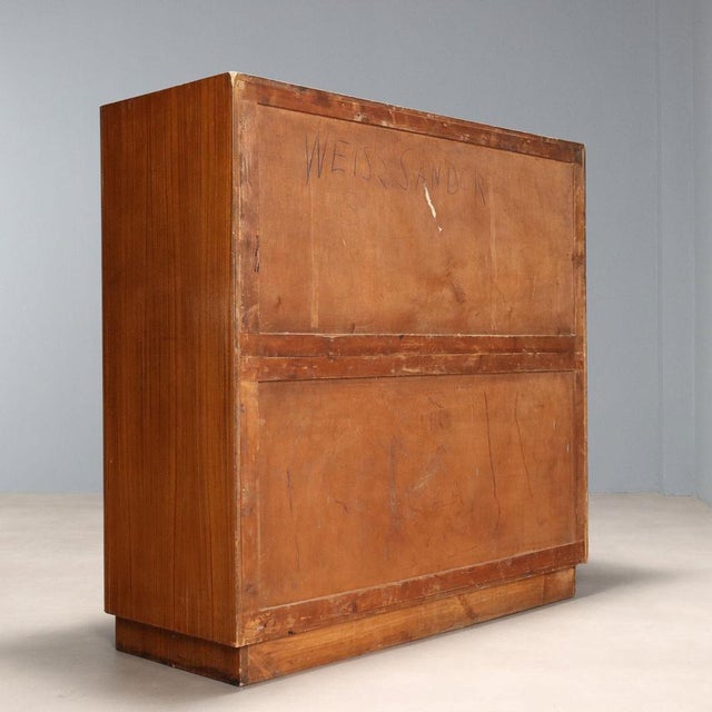 Vintage Sideboard in Exotic Wood Veneer, 1950s For Sale - Image 12 of 13