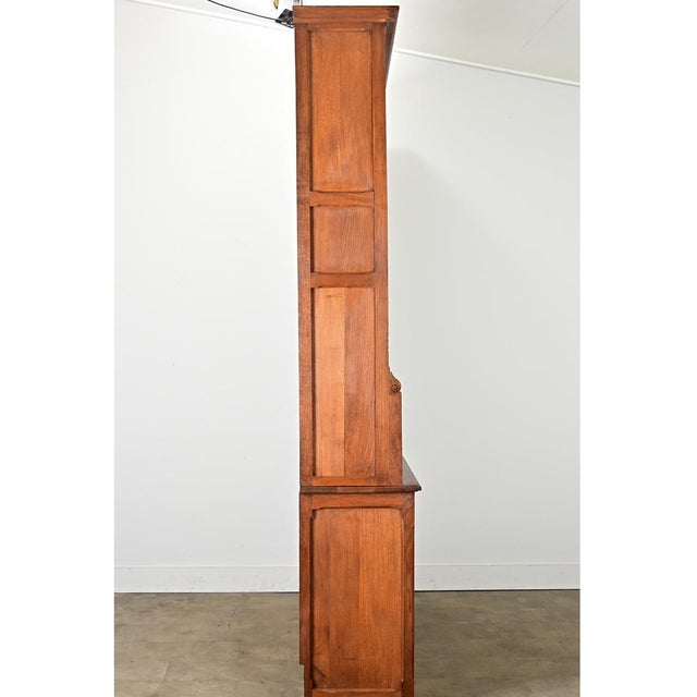 Mid-Century Modern French Mid-Century Oak Bookcase For Sale - Image 3 of 14