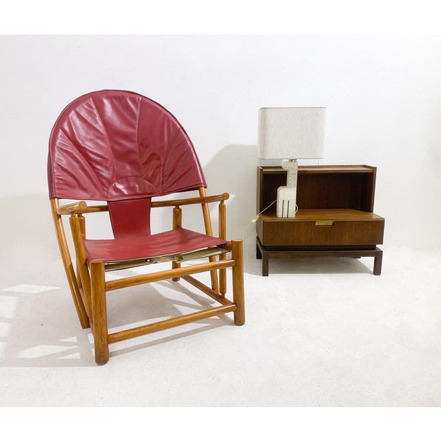 Red Red G23 Hoop Armchair attributed to Piero Palange & Werther Toffoloni, 1970s For Sale - Image 8 of 15