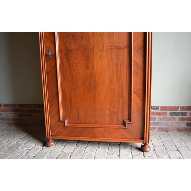 Antique Art Deco Mahogany 1-Door Arch Cupboard, 1900s For Sale - Image 5 of 10