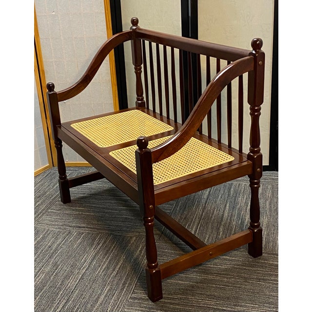 Cane Seat Bench Chairish
