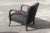 Mid-Century Modern Italian Black and Brown Armchair, 1950s For Sale - Image 3 of 8