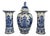 Vintage Three-Piece Delft Blue Garniture Set from Royal Delft, 1972, Set of 3 For Sale