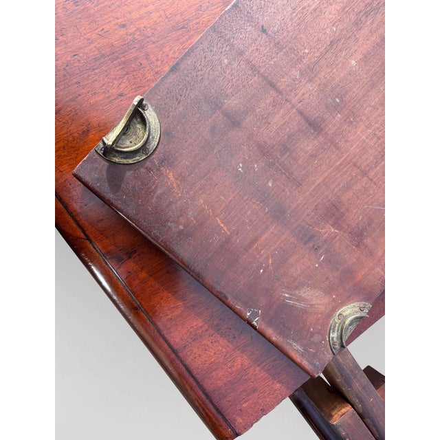 Wood Antique William IV Extendable Dining Table in Mahogany, 1830 For Sale - Image 7 of 9