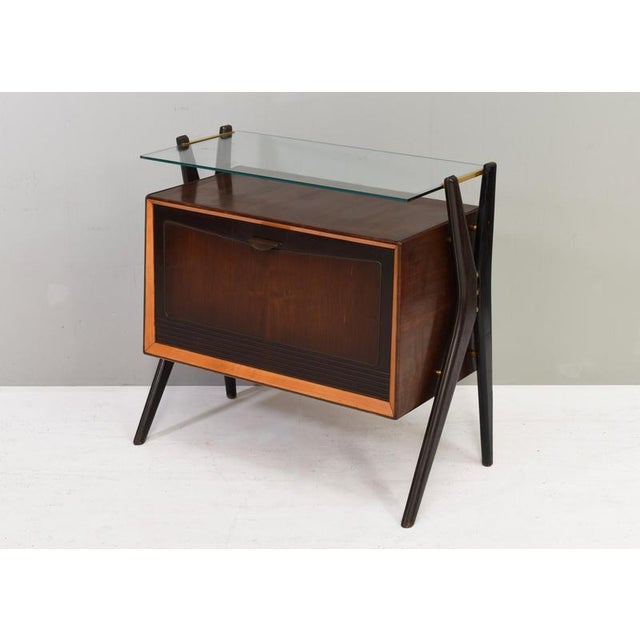 Dry Bar Cabinet attributed to Vittorio Dassi, Italy, 1950s For Sale - Image 6 of 17
