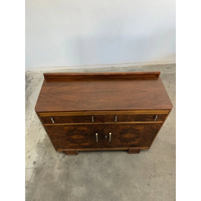 1940s Art Deco Compact Buffett Credenza For Sale - Image 12 of 12