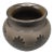 Kovats Studio Art Hungarian Black Pottery Squat Vase Signed For Sale