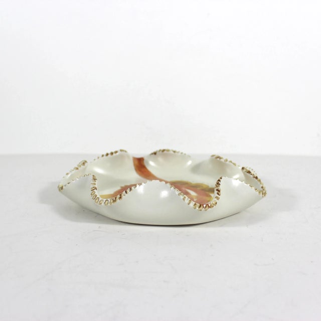 1960s 1960s Signed Cosmi Ceramiche Graphic Italian Pottery Dish or Catchall Mid-Century Modern For Sale - Image 5 of 7