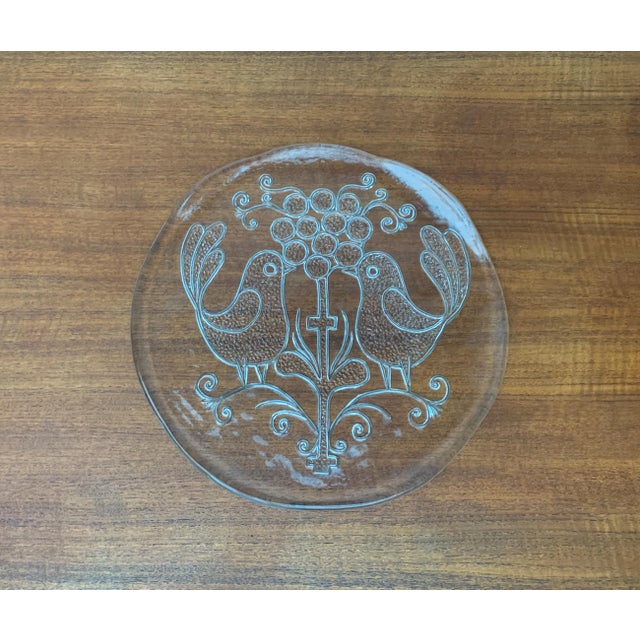 Mid-Century Swedish Glass Plate from Kosta Boda For Sale - Image 8 of 18