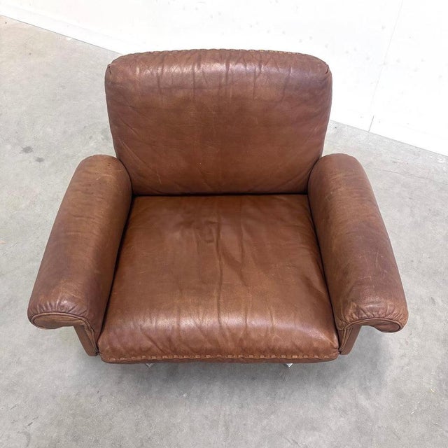 DS31 Lounge Chairs in Cognac Leather from de Sede, 1970s, Set of 2 For Sale - Image 13 of 17