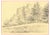 Monro, The Keep of Carisbrooke Castle, Isle of Wight, 1839, Graphite Drawing For Sale