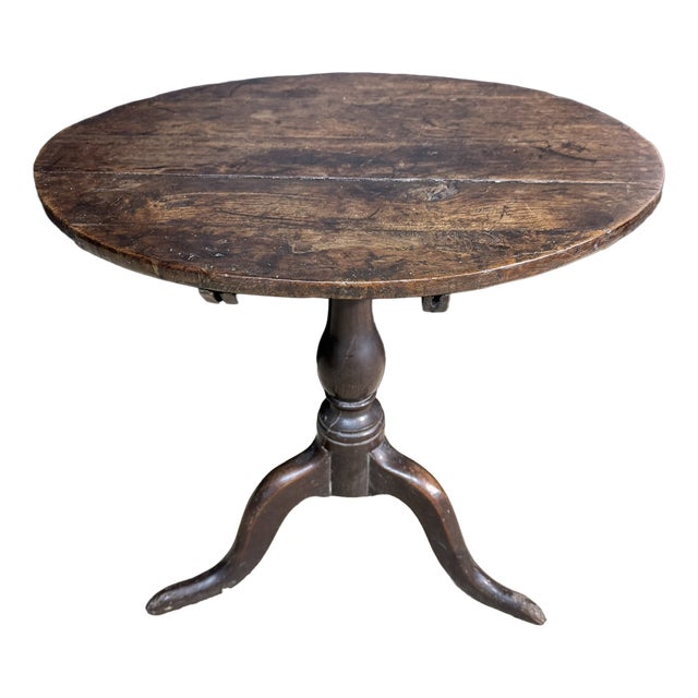 Georgian Oak Tilt Top Table, 1800 For Sale