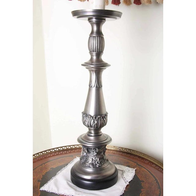 Large Neo-Renaissance Metal Table Lamp For Sale - Image 6 of 6