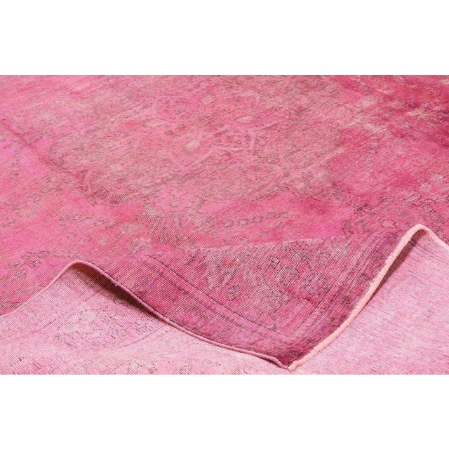 1950s Vintage Hand Knotted Wool Rug, 9'7''x12'8" For Sale - Image 5 of 5
