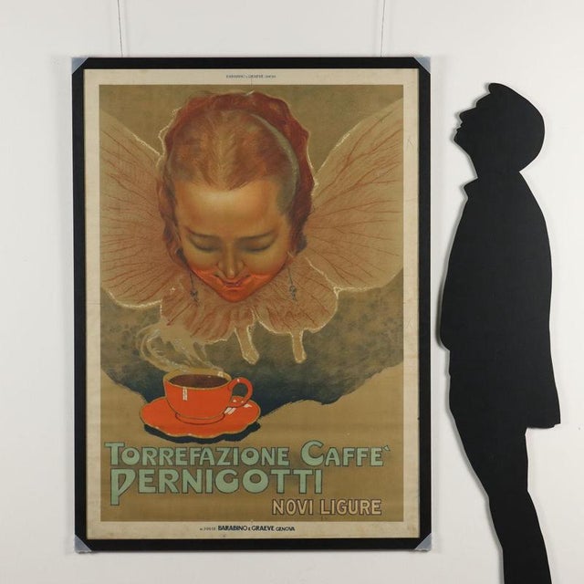 Color lithograph. Signed and dated 1924 top right. Printed by the printer Barabino & Graeve of Genoa. This is the...