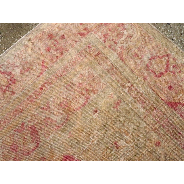 Early 20th Century Galerie Shabab Collection Early 20th Century Turkish Sivas Throw Rug For Sale - Image 5 of 7