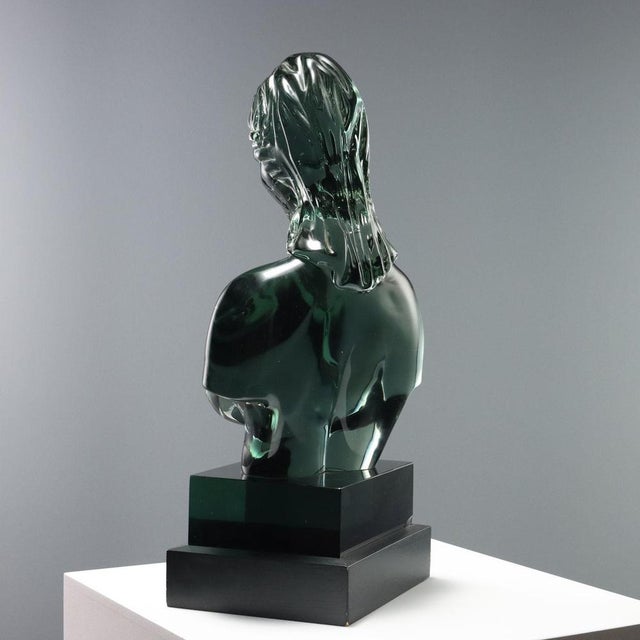 Loredano Rosin, Bust of a Young Woman, Glass For Sale - Image 5 of 9