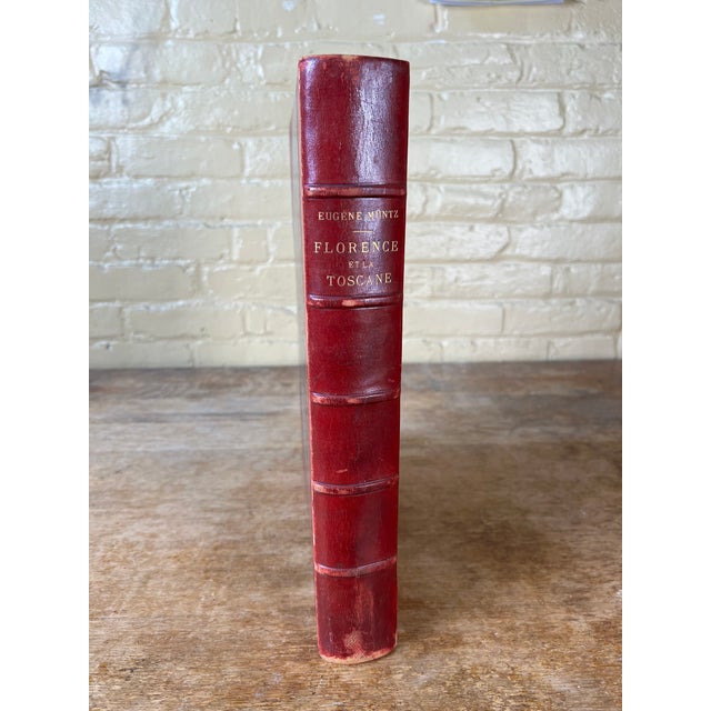 Step into the romance of the Grand Tour with this magnificent oversized 1897 volume, Florence and Tuscany by Eugène Müntz,...